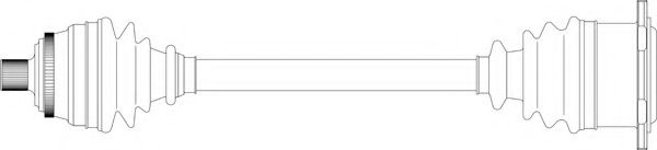 Приводной вал SERCORE 22328