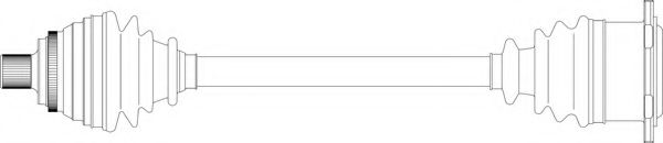 Приводной вал GENERAL RICAMBI AU3129