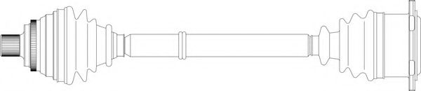 Приводной вал GENERAL RICAMBI AU3199