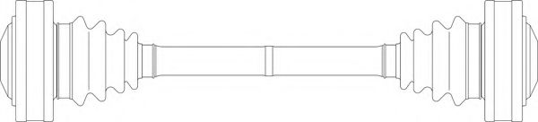 Приводной вал GENERAL RICAMBI BW3021