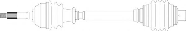 Приводной вал GENERAL RICAMBI RE3012