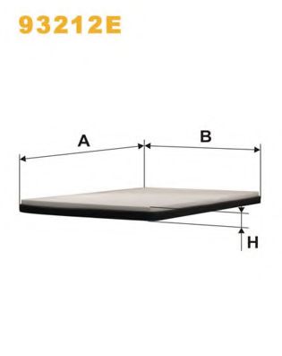 Фильтр, воздух во внутренном пространстве WIX FILTERS 93212E