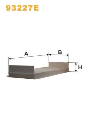 Фильтр, воздух во внутренном пространстве WIX FILTERS 93227E