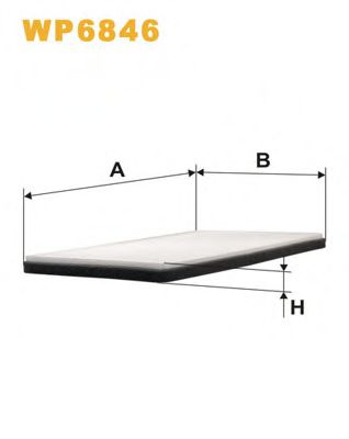 Фильтр, воздух во внутренном пространстве WIX FILTERS WP6846