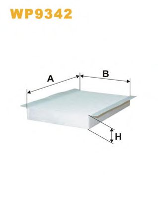 Фильтр, воздух во внутренном пространстве WIX FILTERS WP9342