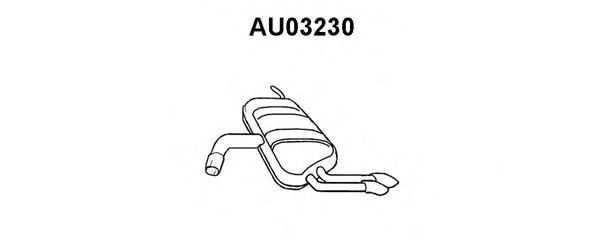 Глушитель выхлопных газов конечный VENEPORTE AU03230