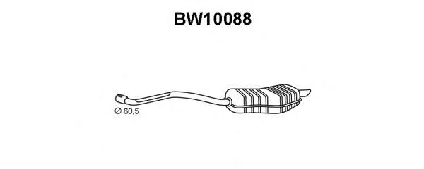 Глушитель выхлопных газов конечный VENEPORTE BW10088