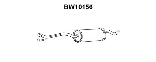 Глушитель выхлопных газов конечный VENEPORTE BW10156