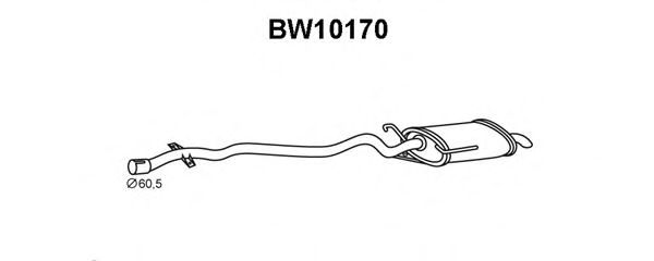 Глушитель выхлопных газов конечный VENEPORTE BW10170