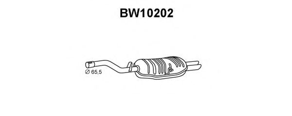 Глушитель выхлопных газов конечный VENEPORTE BW10202