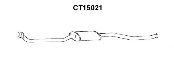 Средний глушитель выхлопных газов VENEPORTE CT15021