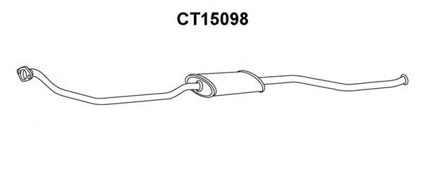 Средний глушитель выхлопных газов VENEPORTE CT15098