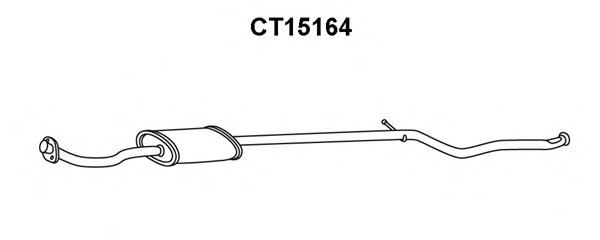 Предглушитель выхлопных газов VENEPORTE CT15164