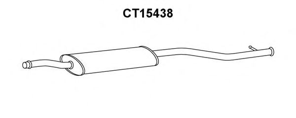 Средний глушитель выхлопных газов VENEPORTE CT15438