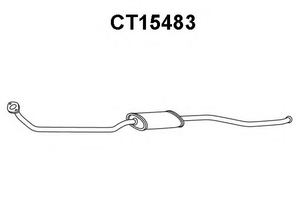 Предглушитель выхлопных газов VENEPORTE CT15483