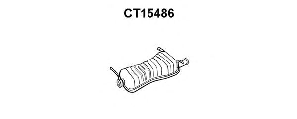 Глушитель выхлопных газов конечный VENEPORTE CT15486