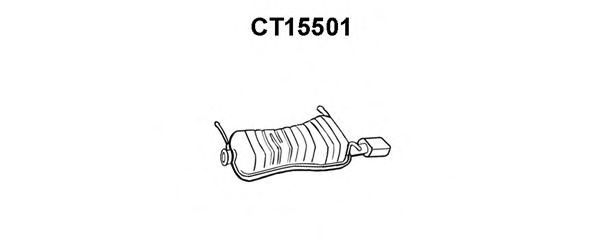 Глушитель выхлопных газов конечный VENEPORTE CT15501