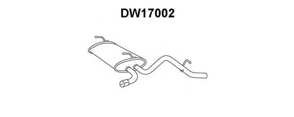 Глушитель выхлопных газов конечный VENEPORTE DW17002