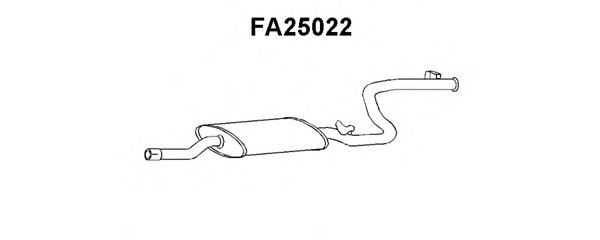 Глушитель выхлопных газов конечный VENEPORTE FA25022