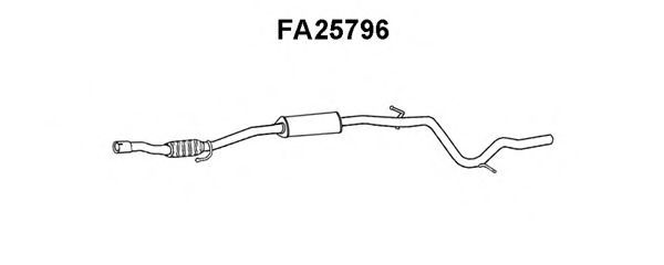 Средний глушитель выхлопных газов VENEPORTE FA25796