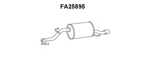 Глушитель выхлопных газов конечный VENEPORTE FA25895