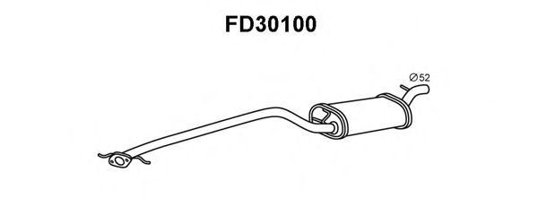 Предглушитель выхлопных газов VENEPORTE FD30100