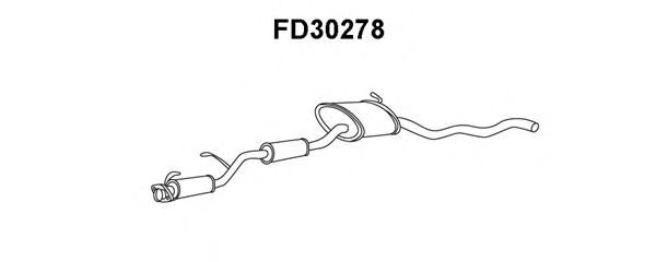 Предглушитель выхлопных газов VENEPORTE FD30278