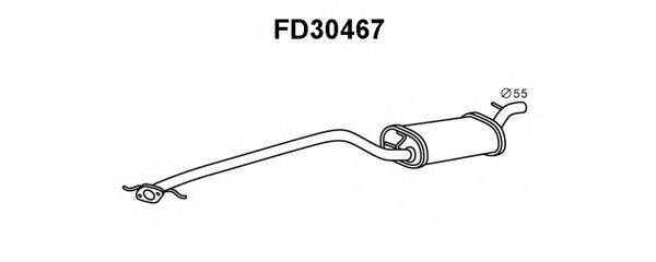 Средний глушитель выхлопных газов VENEPORTE FD30467