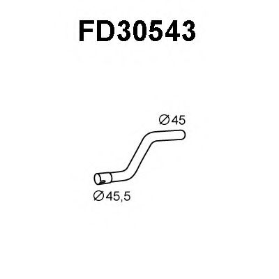 Труба выхлопного газа VENEPORTE FD30543