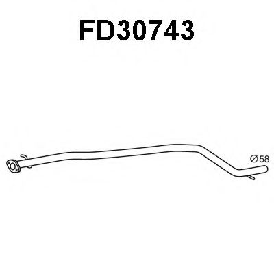 Труба выхлопного газа VENEPORTE FD30743