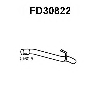 Труба выхлопного газа VENEPORTE FD30822