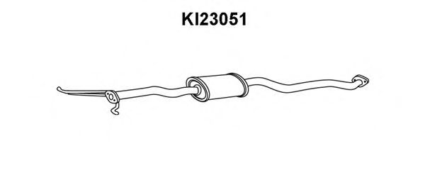 Предглушитель выхлопных газов VENEPORTE KI23051