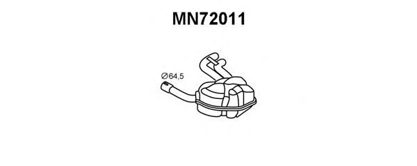 Глушитель выхлопных газов конечный VENEPORTE MN72011