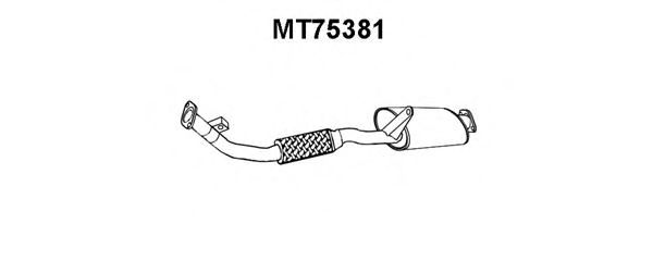 Предглушитель выхлопных газов VENEPORTE MT75381