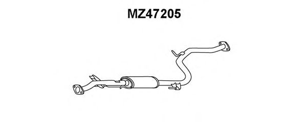 Предглушитель выхлопных газов VENEPORTE MZ47205