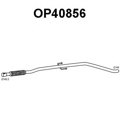 Труба выхлопного газа VENEPORTE OP40856
