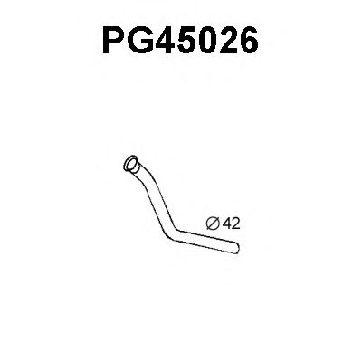 Труба выхлопного газа VENEPORTE PG45026