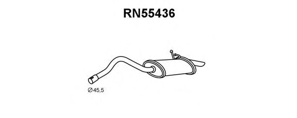 Глушитель выхлопных газов конечный VENEPORTE RN55436