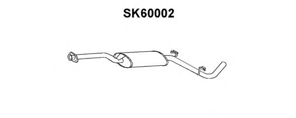 Предглушитель выхлопных газов VENEPORTE SK60002