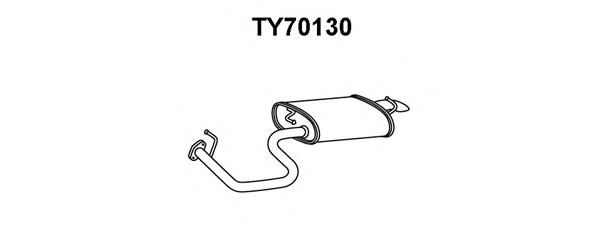 Глушитель выхлопных газов конечный VENEPORTE TY70130