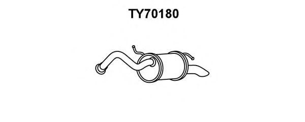 Глушитель выхлопных газов конечный VENEPORTE TY70180