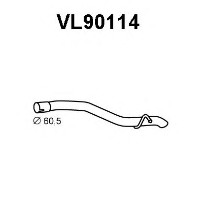 Труба выхлопного газа VENEPORTE VL90114