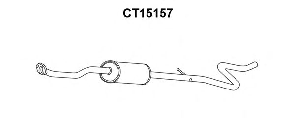 Предглушитель выхлопных газов VENEPORTE CT15157