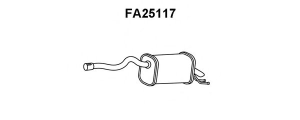 Глушитель выхлопных газов конечный VENEPORTE FA25117