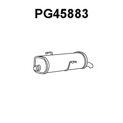 Глушитель выхлопных газов конечный VENEPORTE PG45883