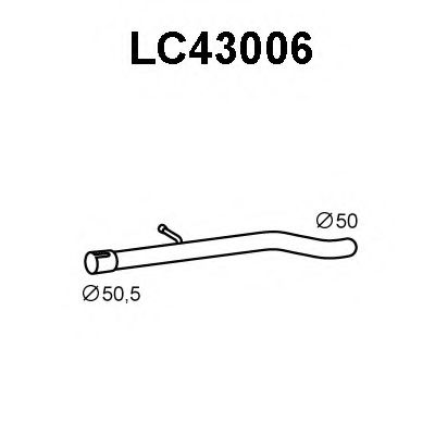 Труба выхлопного газа VENEPORTE LC43006