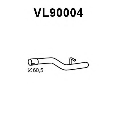Труба выхлопного газа VENEPORTE VL90004