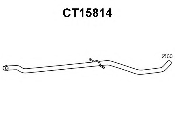 Труба выхлопного газа VENEPORTE CT15814