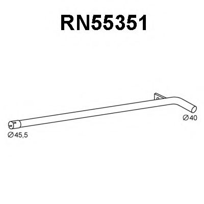 Труба выхлопного газа VENEPORTE RN55351