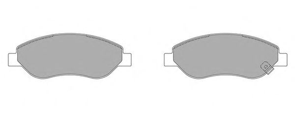 Комплект тормозных колодок, дисковый тормоз FREMAX FBP-1650